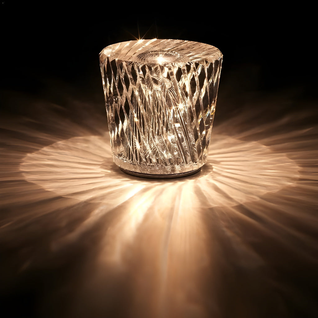 Luxury Rechargeable Diamond Crystal Table Lamp - Lumière Diamond