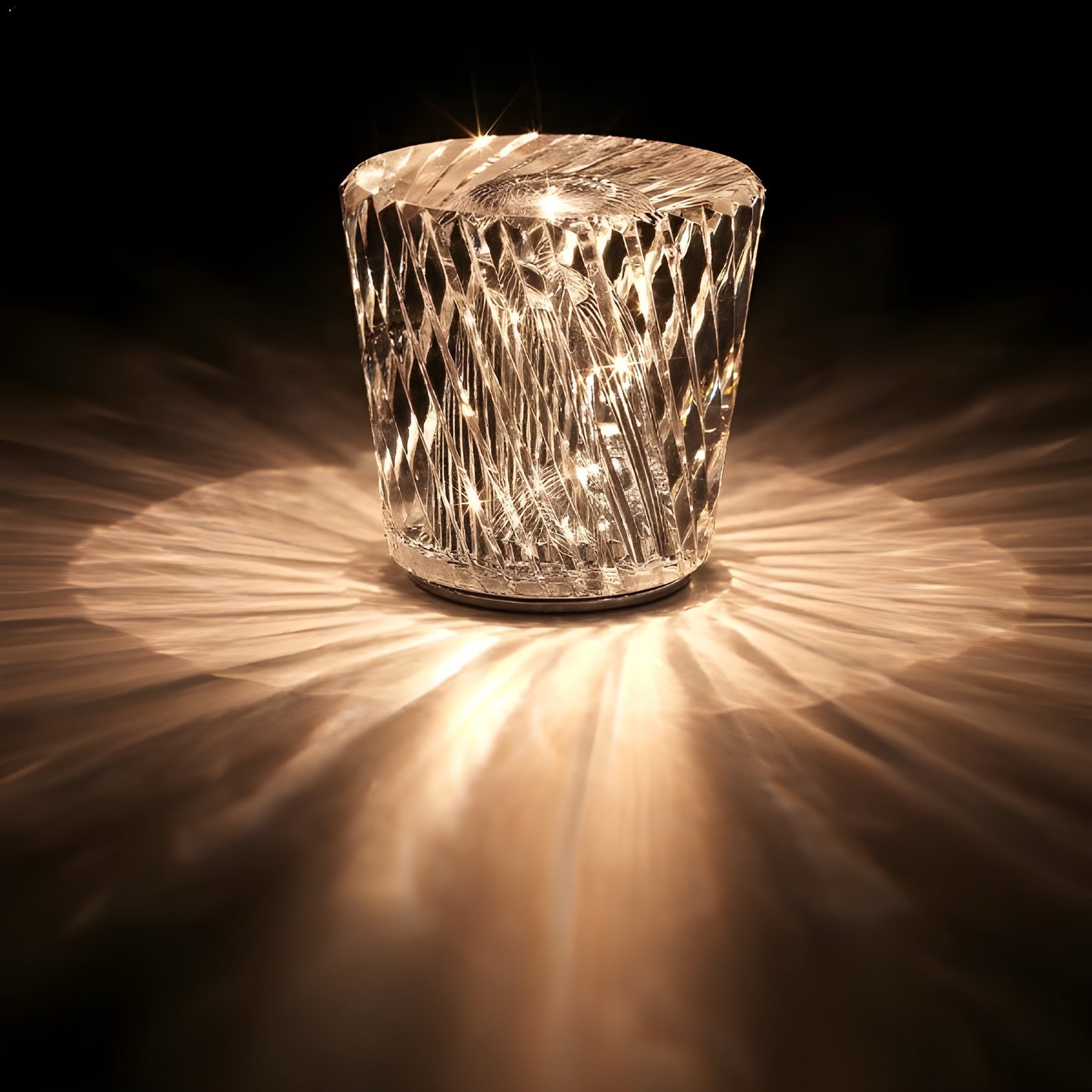 Luxury Rechargeable Diamond Crystal Table Lamp - Lumière Diamond