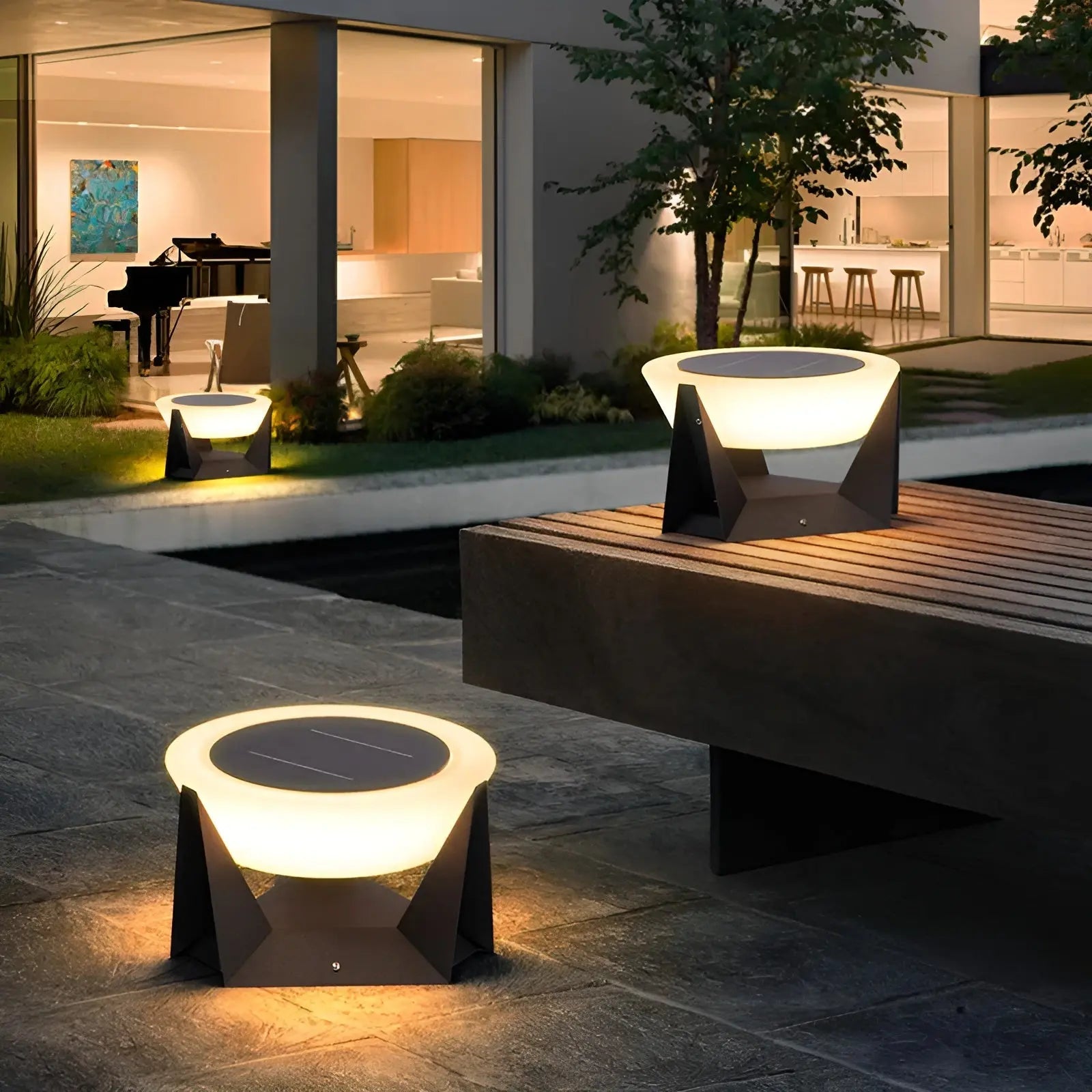 Luxury Solar Garden Lamp with Japanese Style - ZenGlow