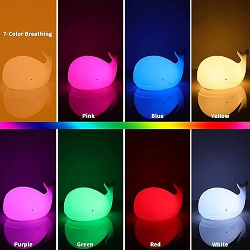 Magically Illuminated Whale Night Lamp – Luma | Soft Light for Children
