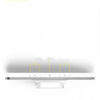 Foldable Magnetic Desk Lamp – FlexiGlow Touch-Dimmable LED in white magnetic base on a side table