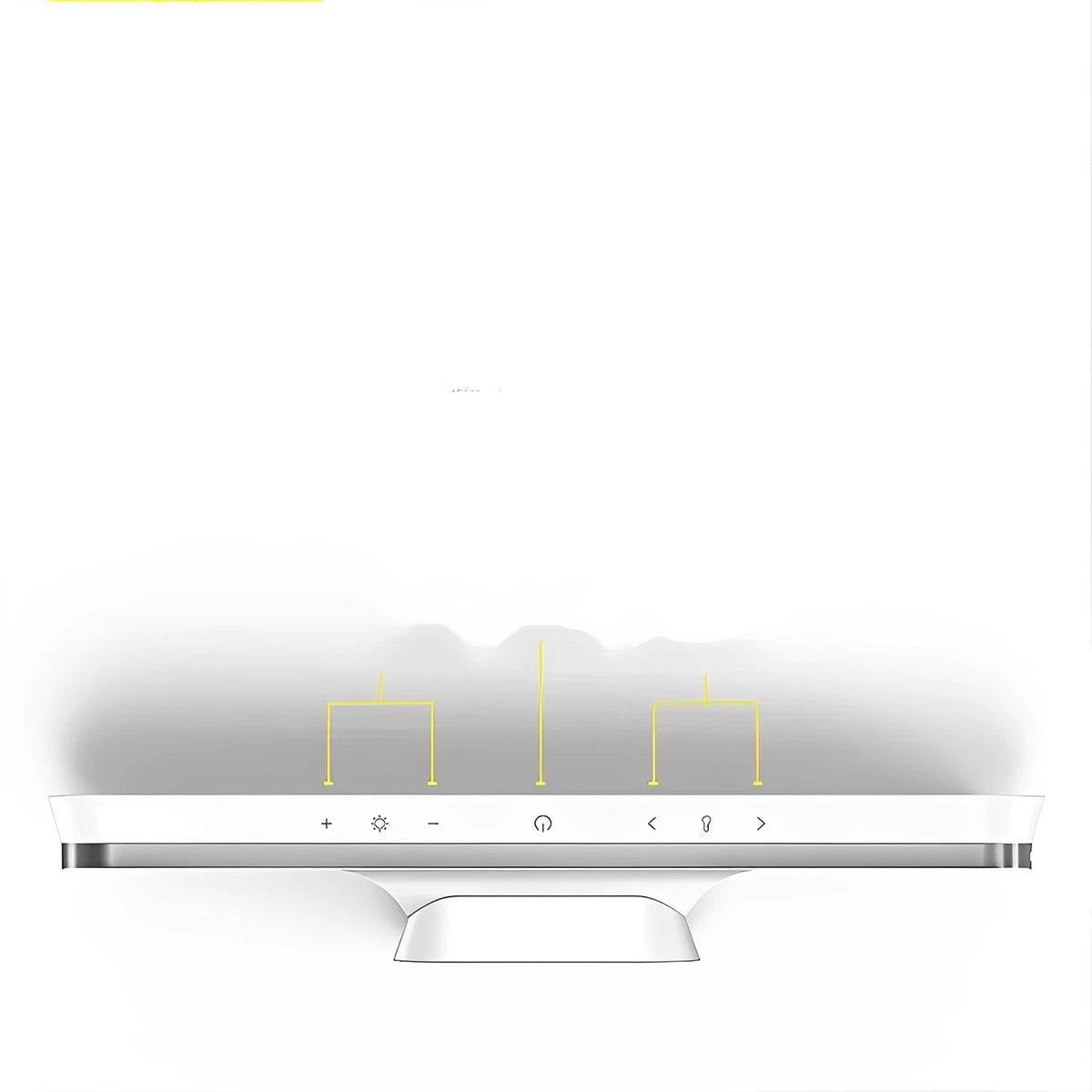 Foldable Magnetic Desk Lamp – FlexiGlow Touch-Dimmable LED in white magnetic base on a side table