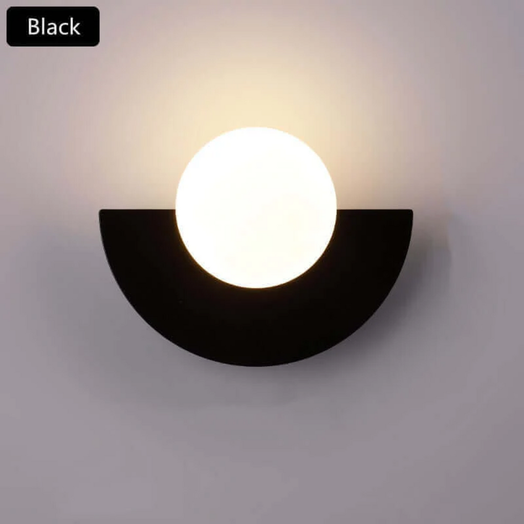 Metal Half Moon Wall Lamp - LunaMetal