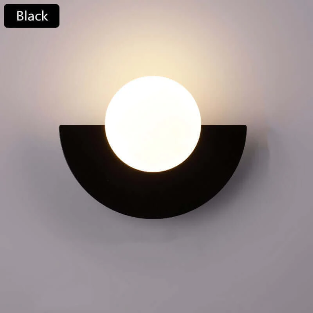 Metal Half Moon Wall Lamp - LunaMetal