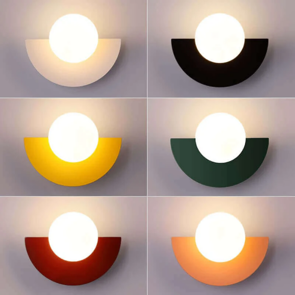 Metal Half Moon Wall Lamp - LunaMetal