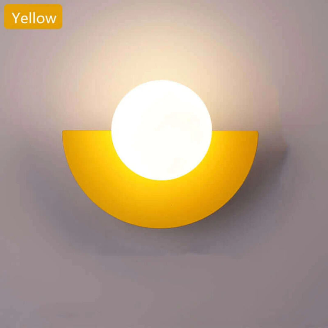 Metal Half Moon Wall Lamp - LunaMetal