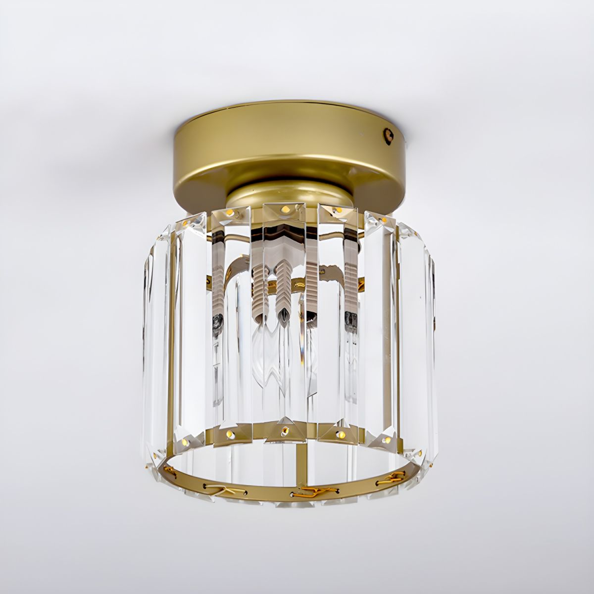 Modern Crystal Ceiling Light - CrystalGlow