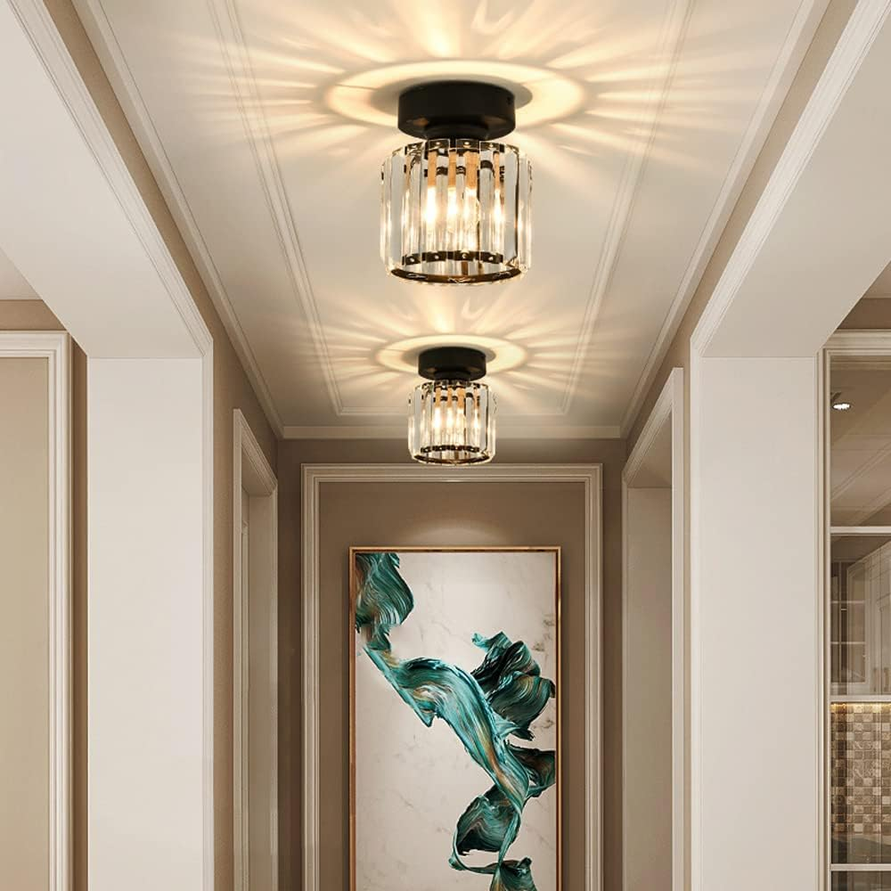 Modern Crystal Ceiling Light - CrystalGlow