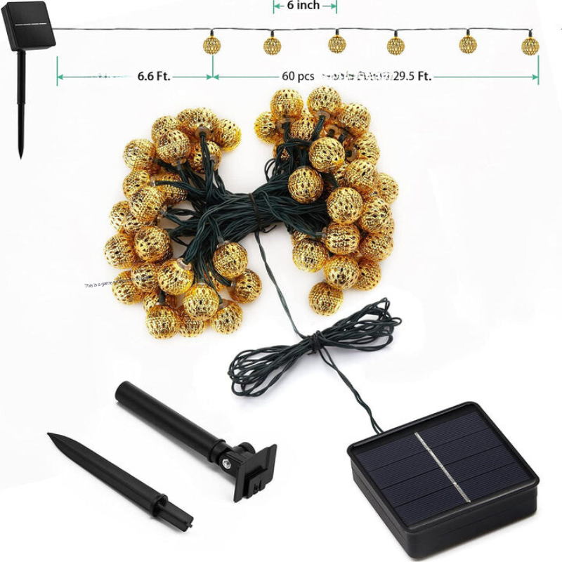 Moroccan Style Waterproof Solar Light Strings - SunGlow Strings
