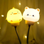 Animal Night Light with Timer – CuddleLight Remote Kids' Lamp in a hallway