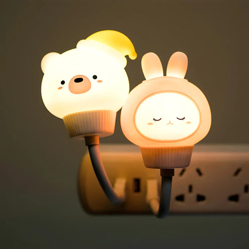 Animal Night Light with Timer – CuddleLight Remote Kids' Lamp
