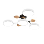 NordicGlow Branched LED Ceiling Light in grey in a bedroom