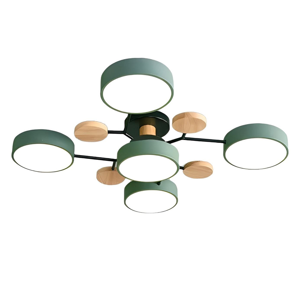 NordicGlow Branched LED Ceiling Light in 5 heads in a kitchen