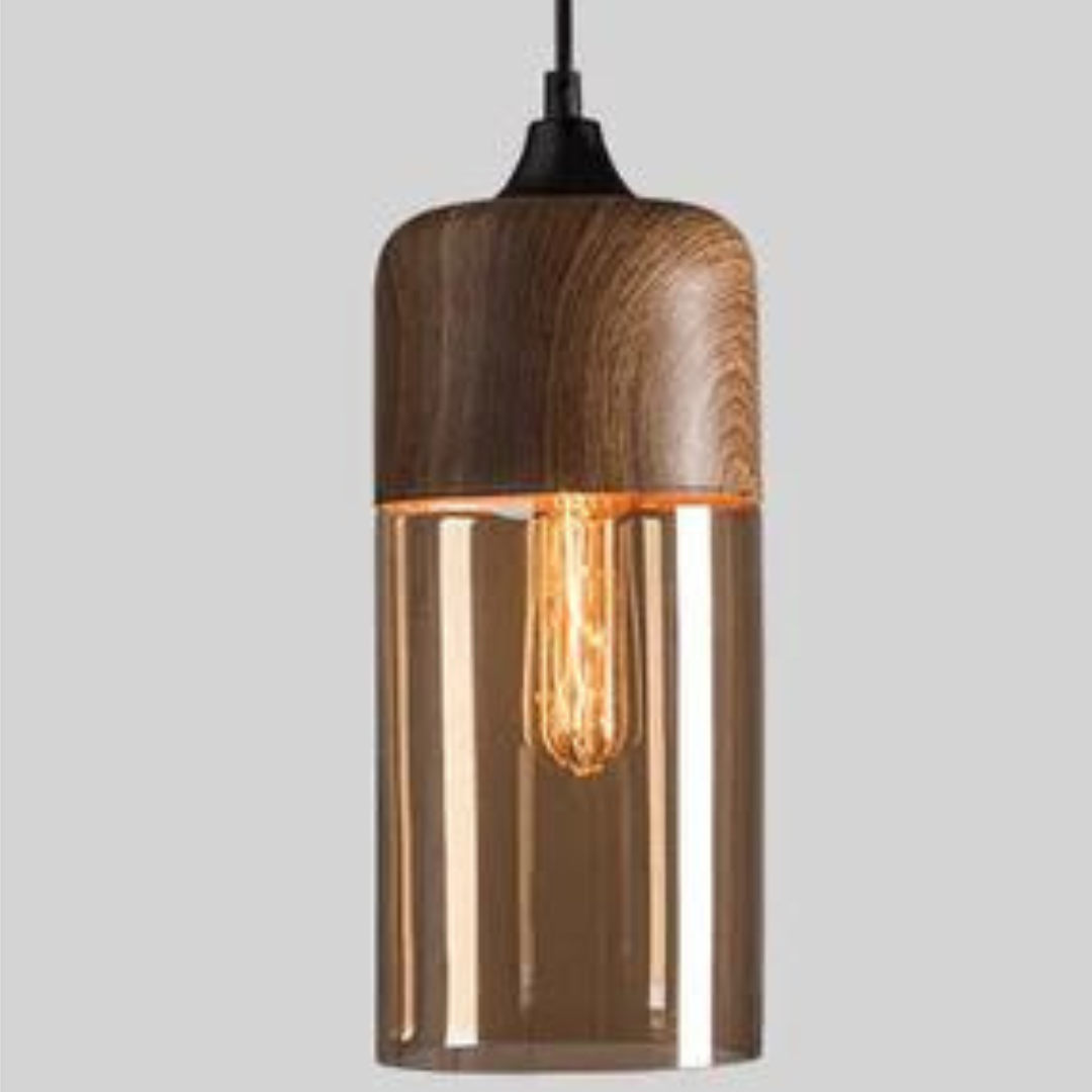 NordLuna Stylish Scandinavian Timber Ceiling Light