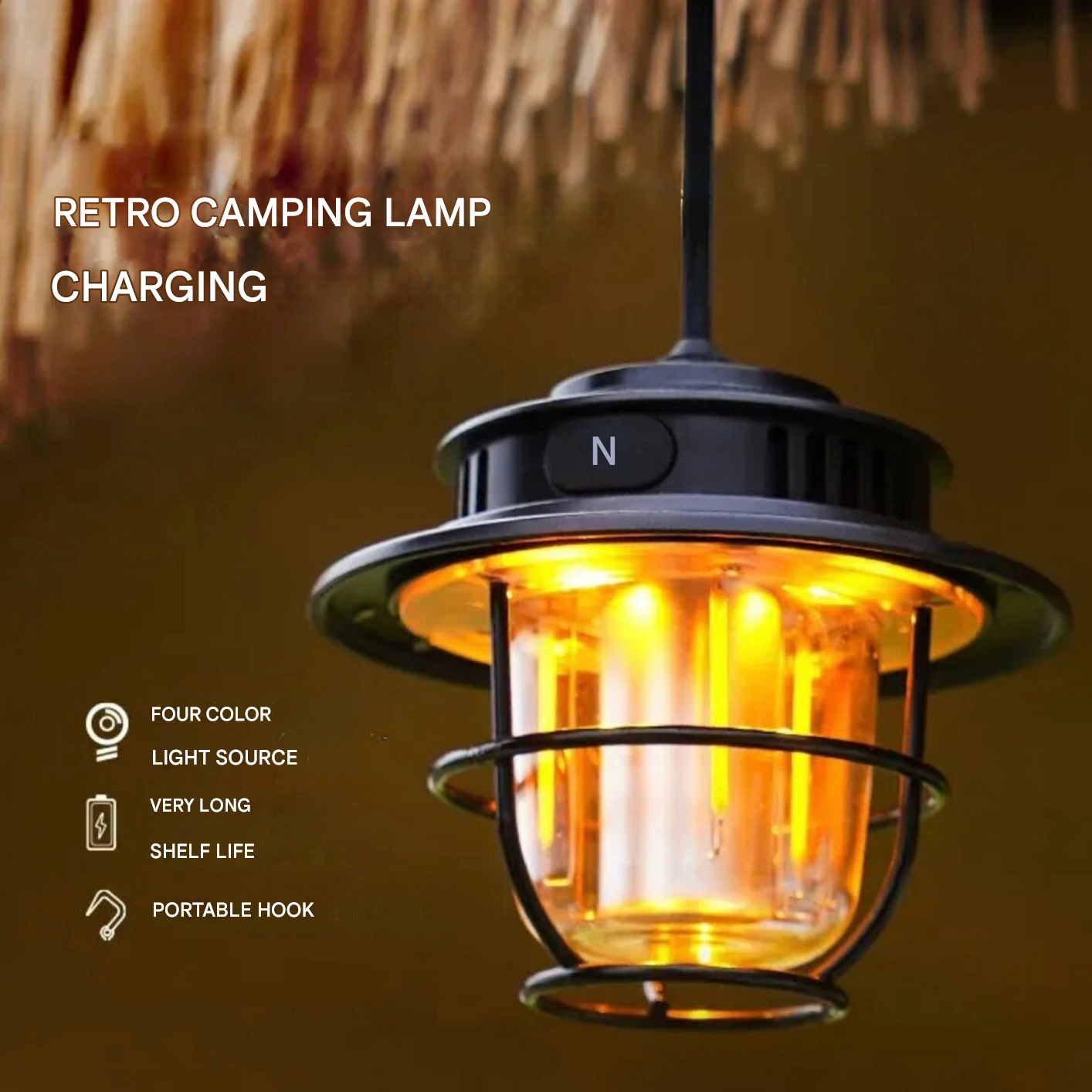 Portable LED Camping Lamp - VintaGlow