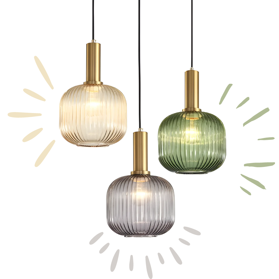 Retro Glass Pendant Light - ColorVibe