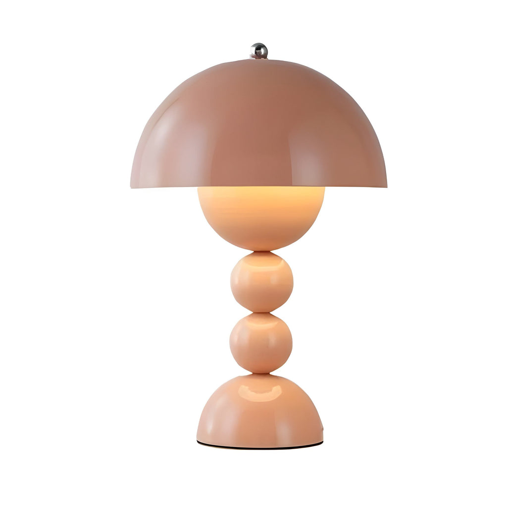 Flower Bud Table Lamp – FloraGlow Dimmable Scandinavian Light in white on a desk