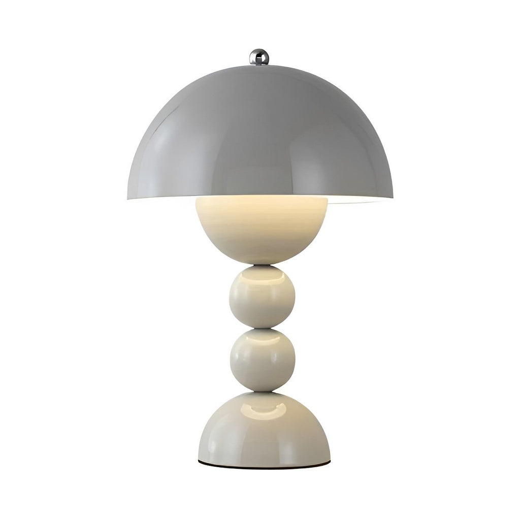 Flower Bud Table Lamp – FloraGlow Dimmable Scandinavian Light in yellow on a desk