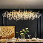 Luxury Gold Crystal LED Chandelier in long 120cm