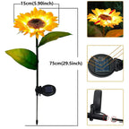 SolarBloom Waterproof Solar - Powered Sunflower Lamp