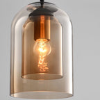 Stylish Double Glass Pendant Light - AuraGlass