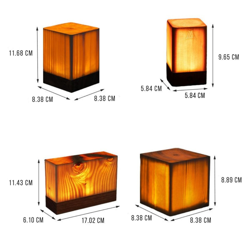 Stylish LED Table Lamp - WoodGlow