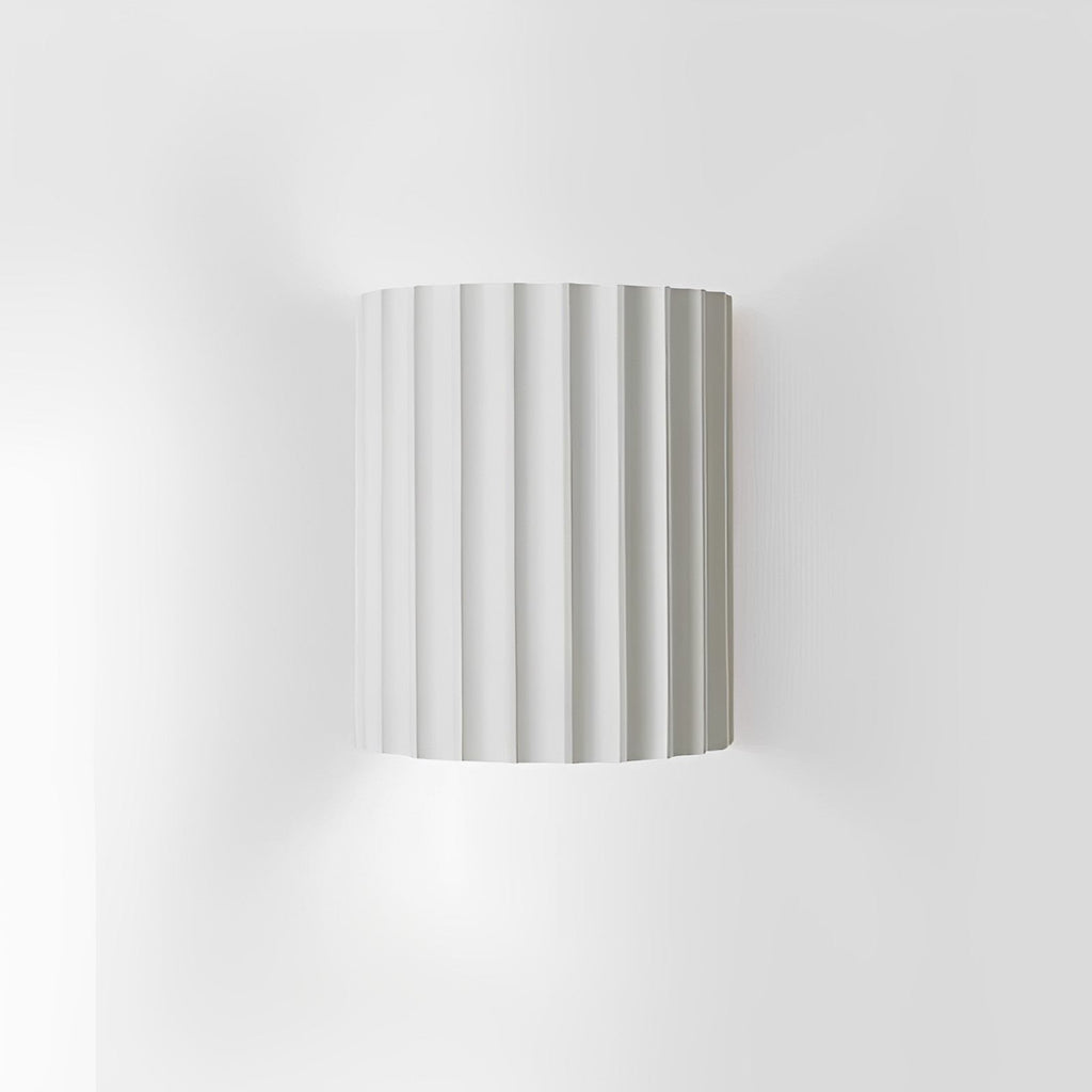STYLISH RESIN WALL LAMPS - LUMIRESIN in cool white along a hallway