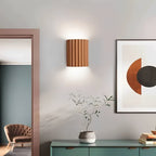 STYLISH RESIN WALL LAMPS - LUMIRESIN in grey in a stairwell