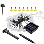 Sustainable LED String Lights - SolarGlow
