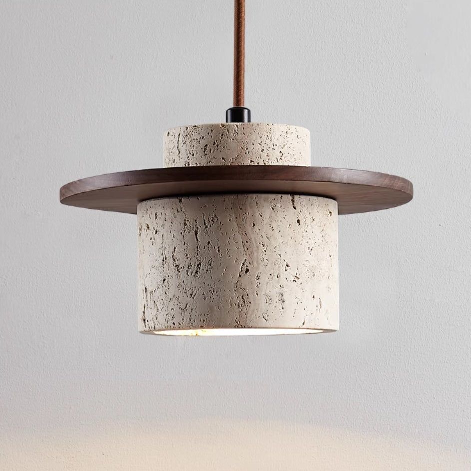 Travertine Pendant Lamp for Natural Luxury - StoneGlow
