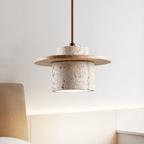 Travertine Pendant Lamp for Natural Luxury - StoneGlow