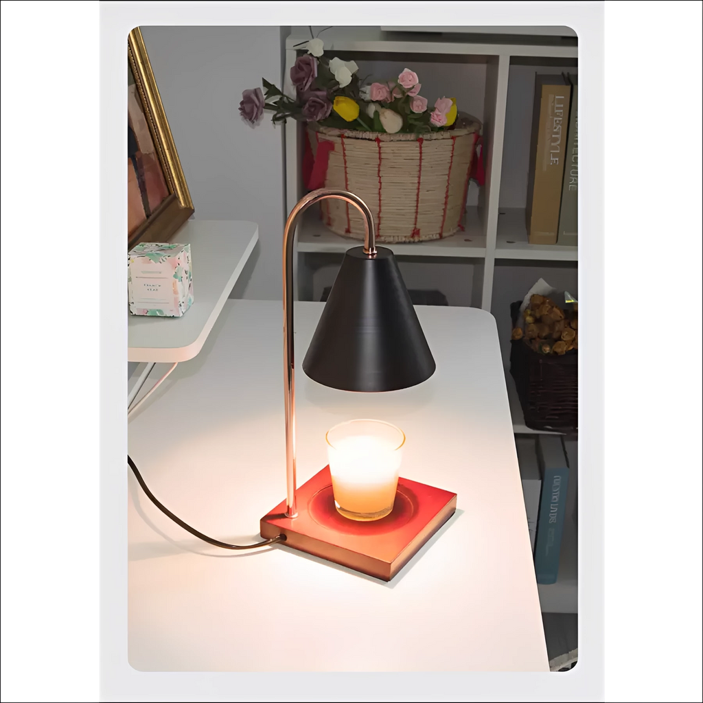 Candle Warmer Lamp – Sophia in white in a living room