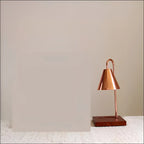 Candle Warmer Lamp – Sophia in brown on a side table