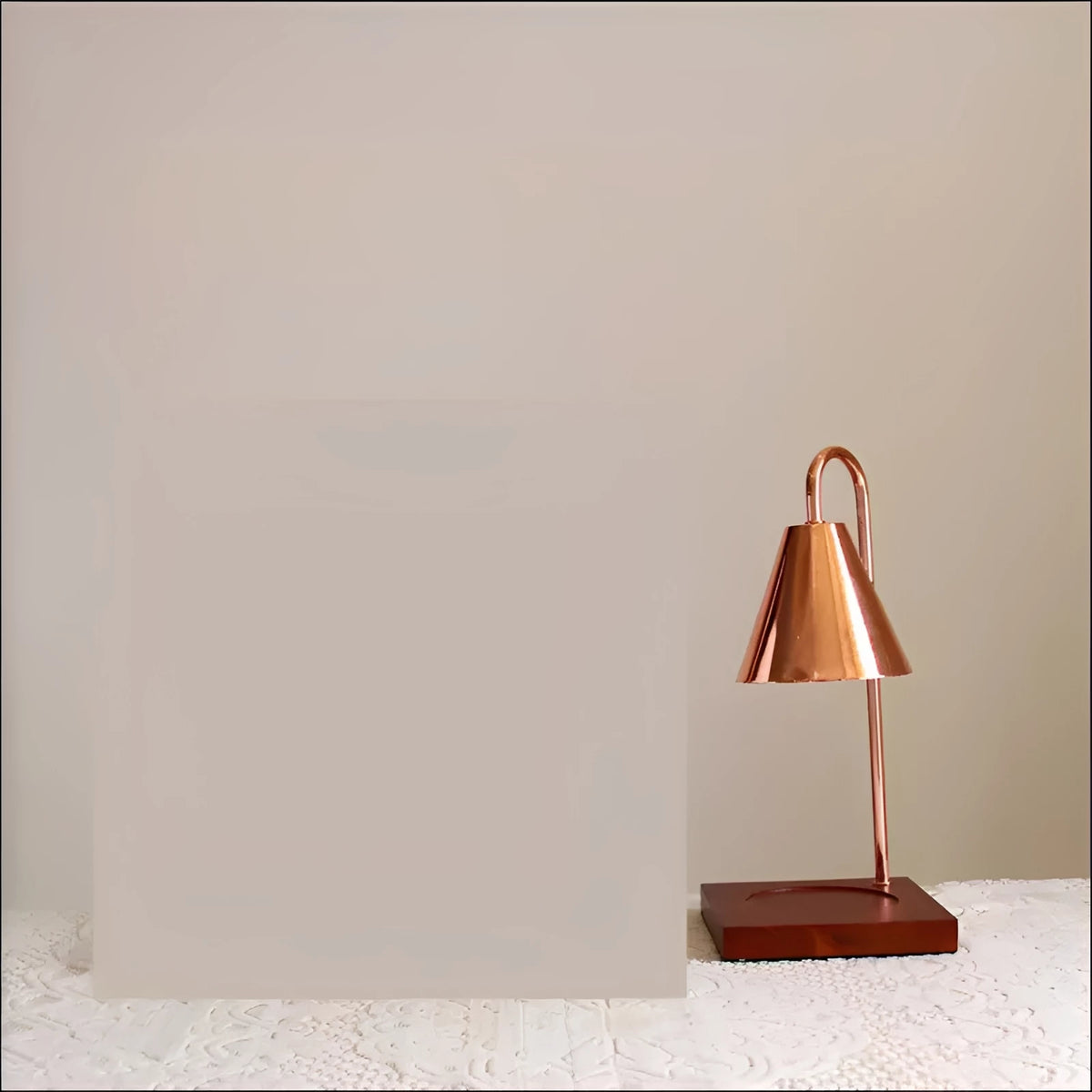 Candle Warmer Lamp – Sophia in brown on a side table