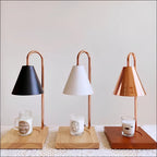 Candle Warmer Lamp – Sophia in white in a home office