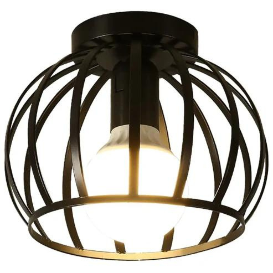 Trendy Industrial Ceiling Light with Open Design