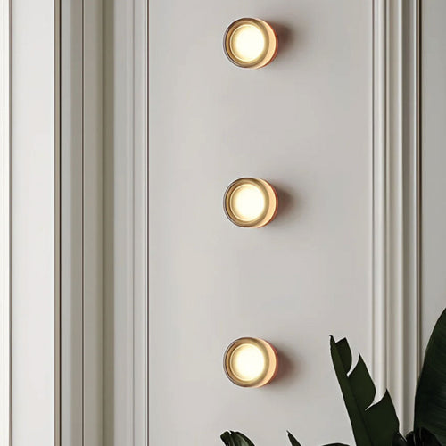 Wall Lamp - LumiWall in smoke along a hallway