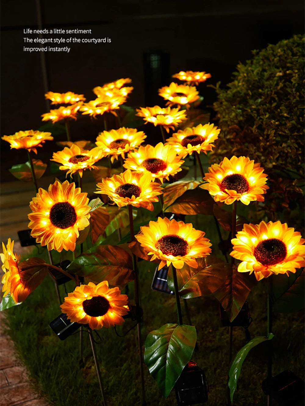 Waterproof Solar Energy Sunflower Lamp - SolarBloom