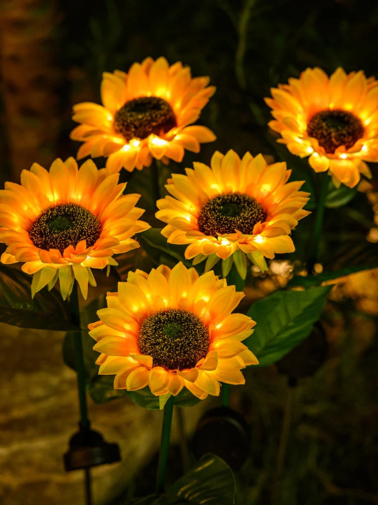 Waterproof Solar Energy Sunflower Lamp - SolarBloom