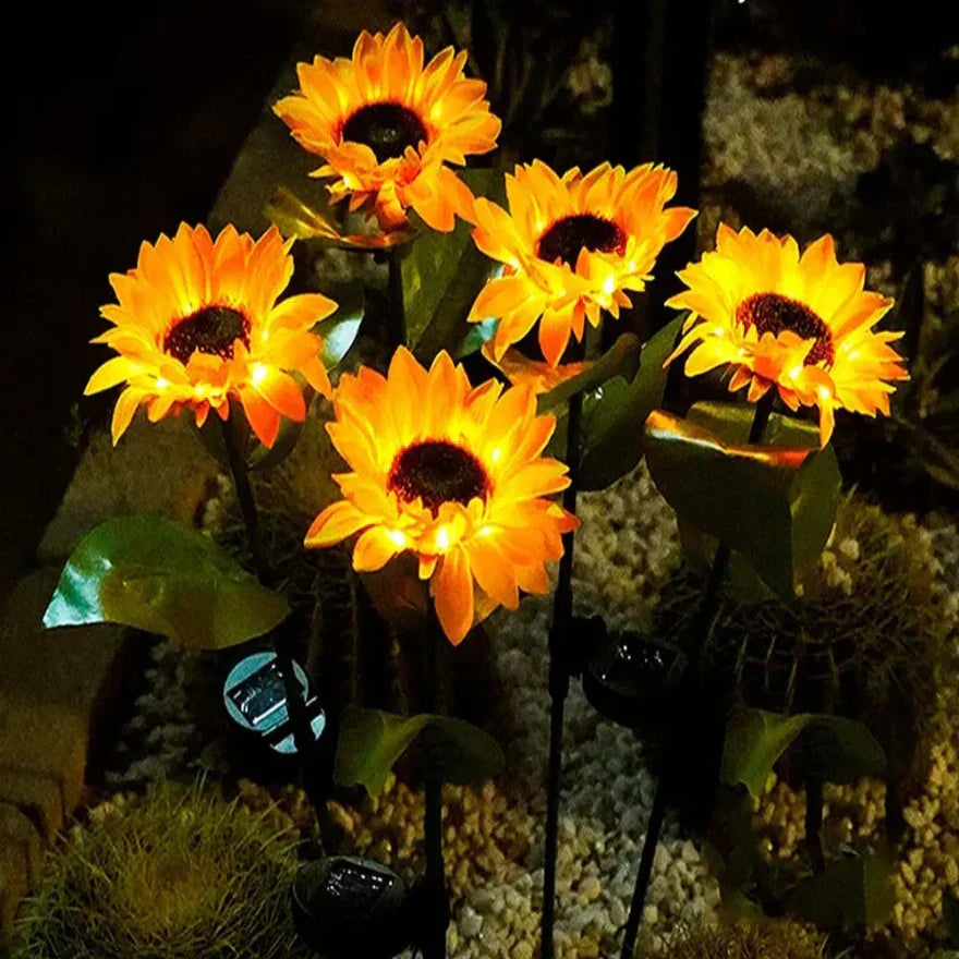 Waterproof Solar Energy Sunflower Lamp - SolarBloom