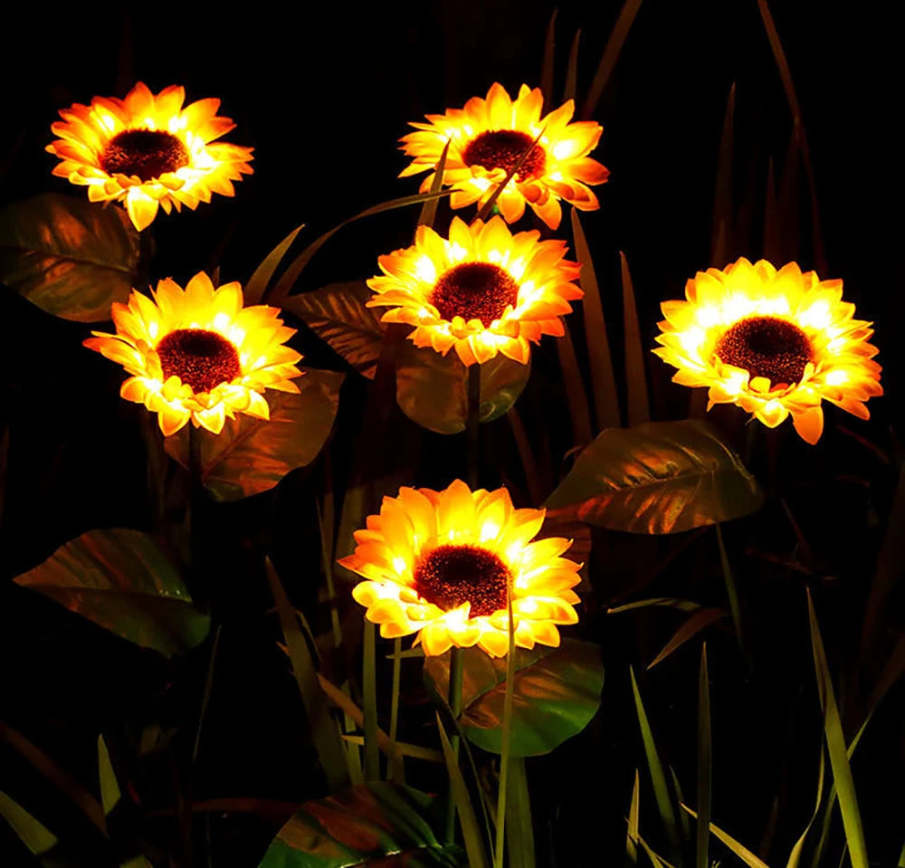 Waterproof Solar Energy Sunflower Lamp - SolarBloom