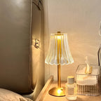 Crystal Wireless Table Lamp – GlamLight on a desk
