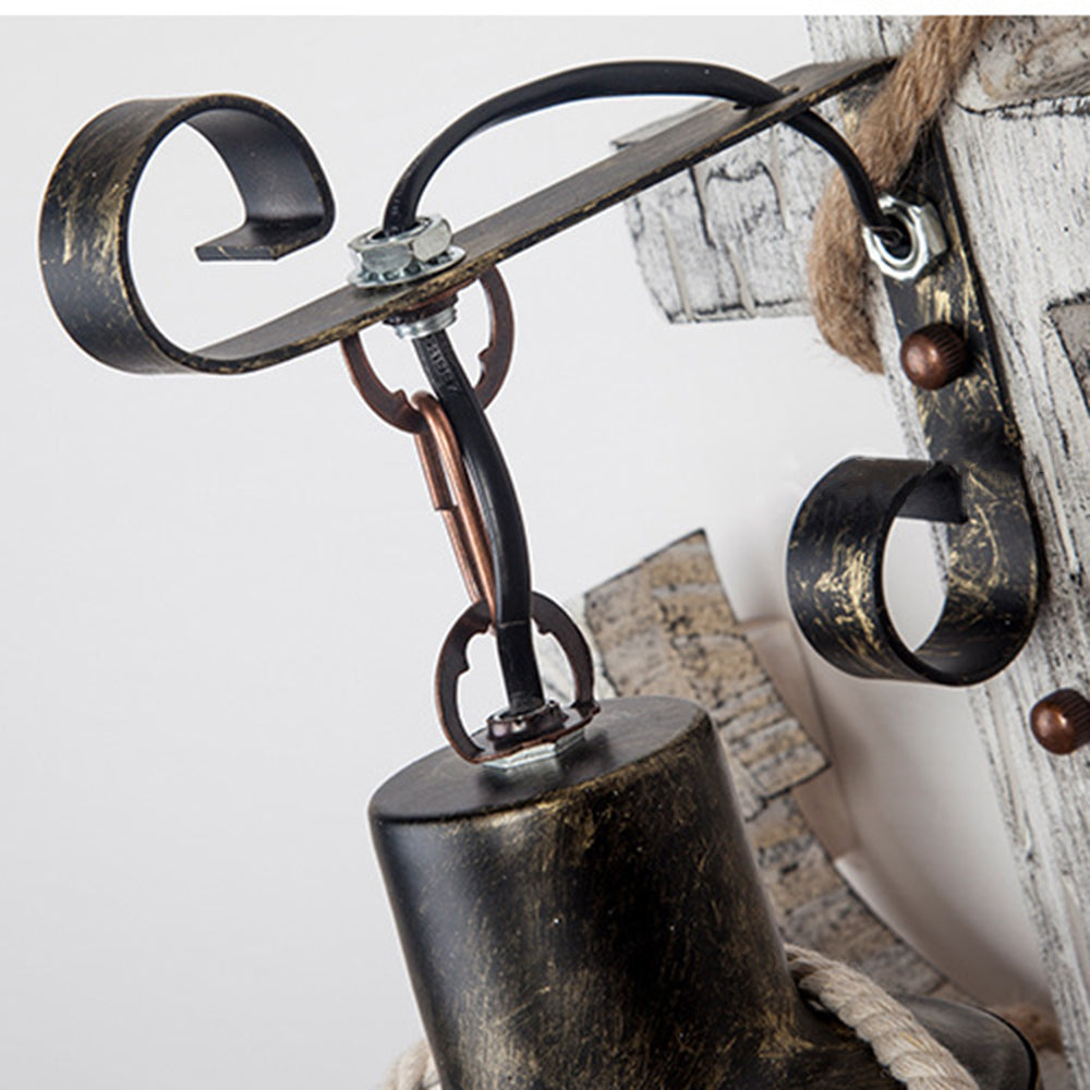Wooden Anchor LED Wall Lamp – Nautica
