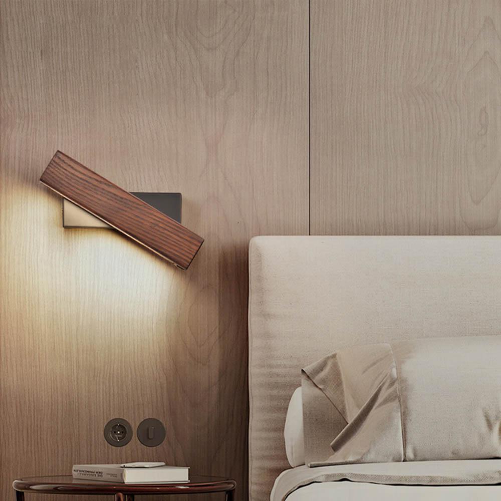Wooden LED Wall Lamp with Pivot Function - Twilight Pivot