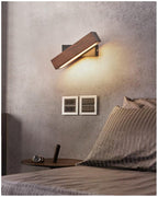 Wooden LED Wall Lamp with Pivot Function - Twilight Pivot