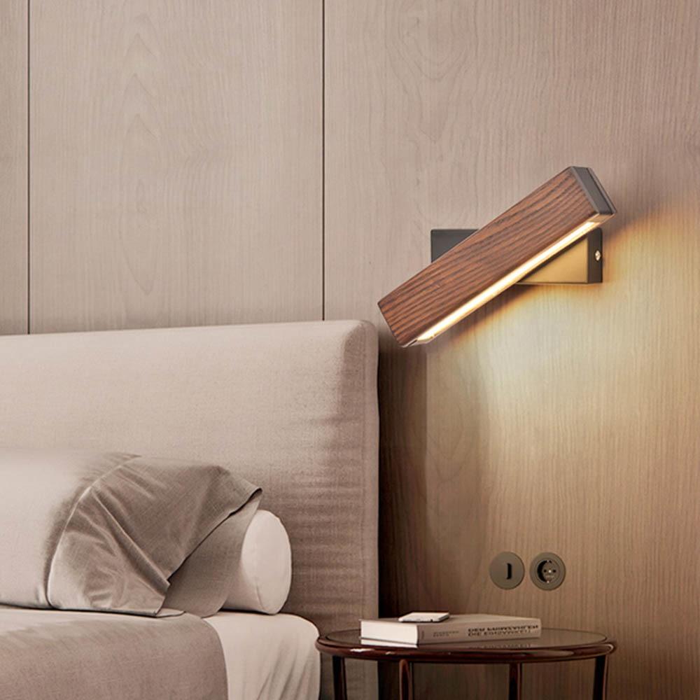 Wooden LED Wall Lamp with Pivot Function - Twilight Pivot