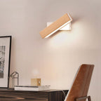 Wooden LED Wall Lamp with Rotating Function