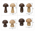 Wooden Mushroom LED Night Light - GlowShroom