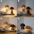 Wooden Mushroom LED Night Light - GlowShroom